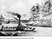 Prvn esk parnk Bohemia pijd do Litomic roku 1841